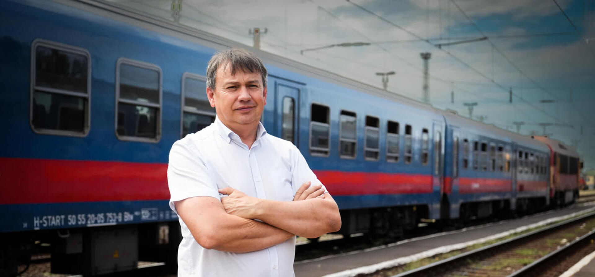 László Helmeczi, mayor of Záhony, a border town between Hungary and Ukraine.